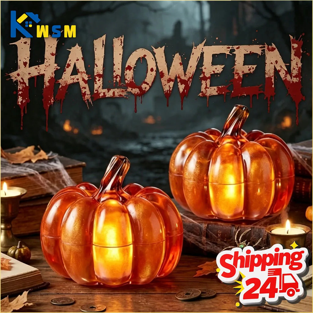 LED Light-Up Pumpkin Lantern | Halloween Tabletop Decoration