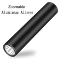 Mini Portable LED Flashlight USB Rechargeable Small Pocket Light Built In Battery Fixed Focus Zoomable Camping Searching Lantern Oasis Select xiaomi flashlight
