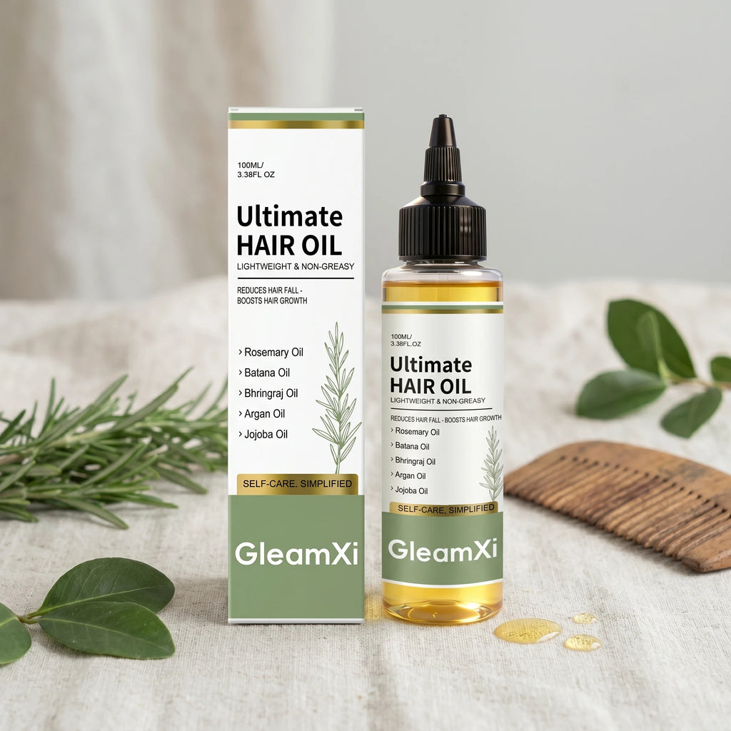 Rosemary Hair Oil Reduce Frizz Boosts Shine & Hydration Repair Damaged Hair Anti Hair Fall Lightweight Voluminous Hair Care Oasis Select