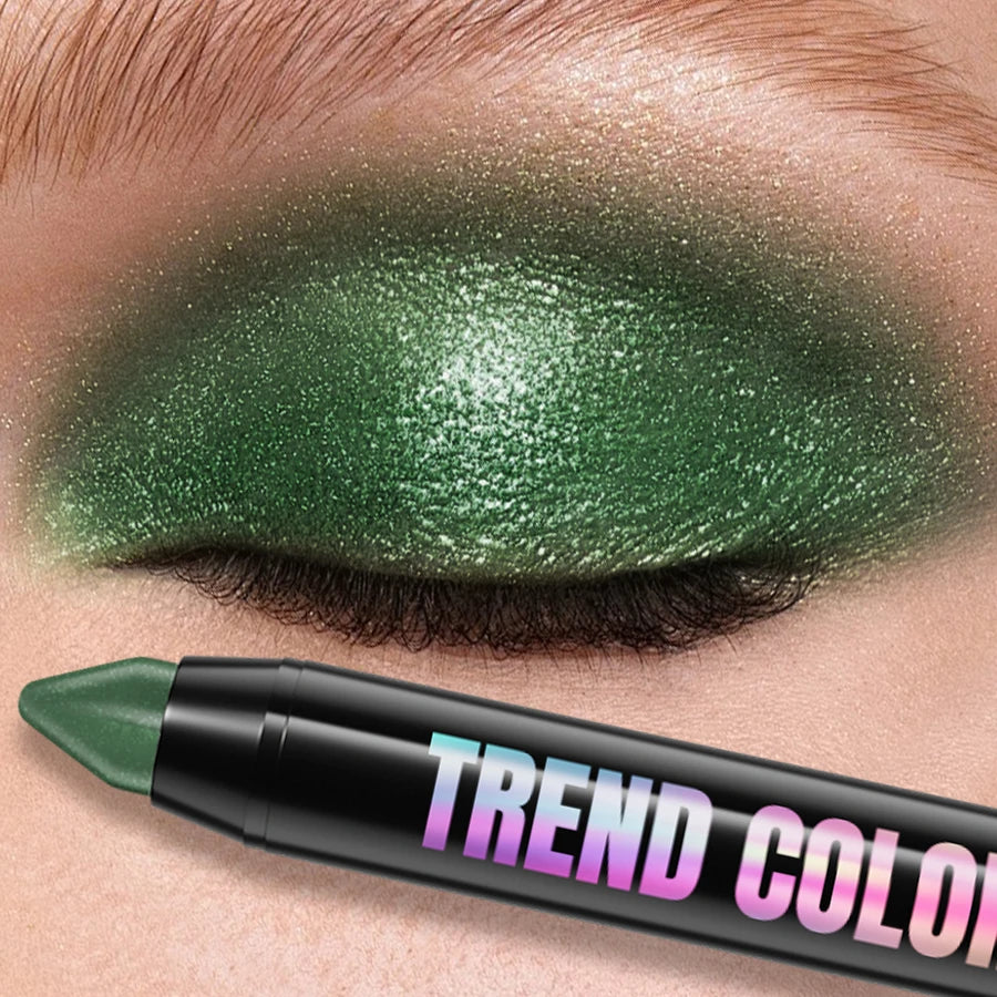 KAFURUX 25-Color Glitter Eyeshadow Pencil – Waterproof & Matte