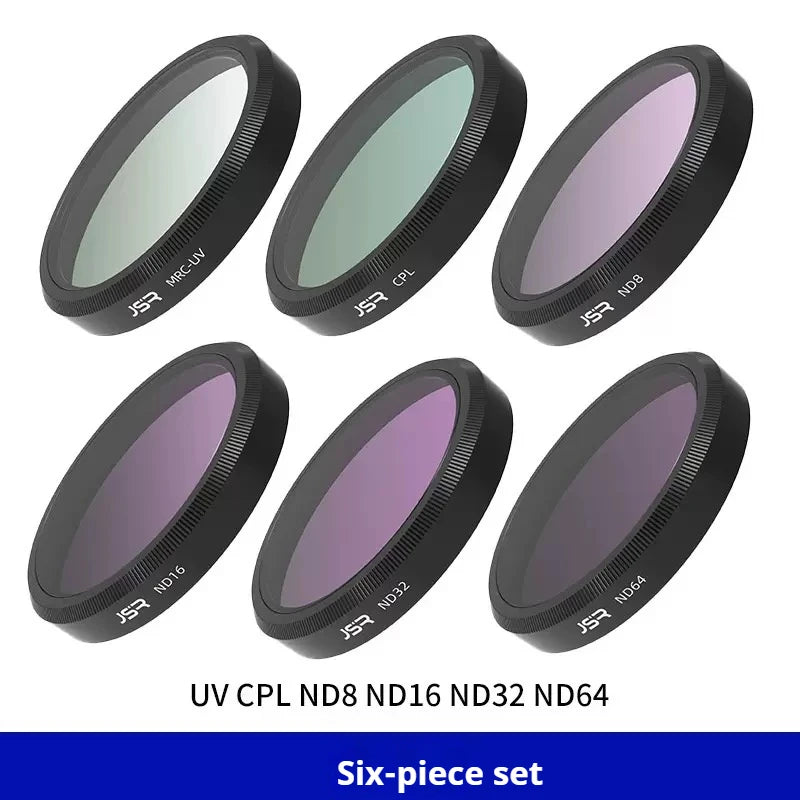 JSR DJI Osmo Action 6 UV CPL ND Lens Filter Set | HD Glass