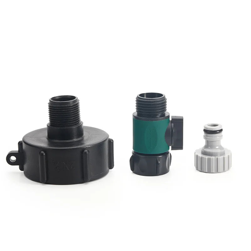 IBC Tank Fittings S60 IBC Tank To 20/25/32mm PE Pipe Adapter Garden Irrigation Watering Quick Connector IBC Tank Adapter Oasis Select