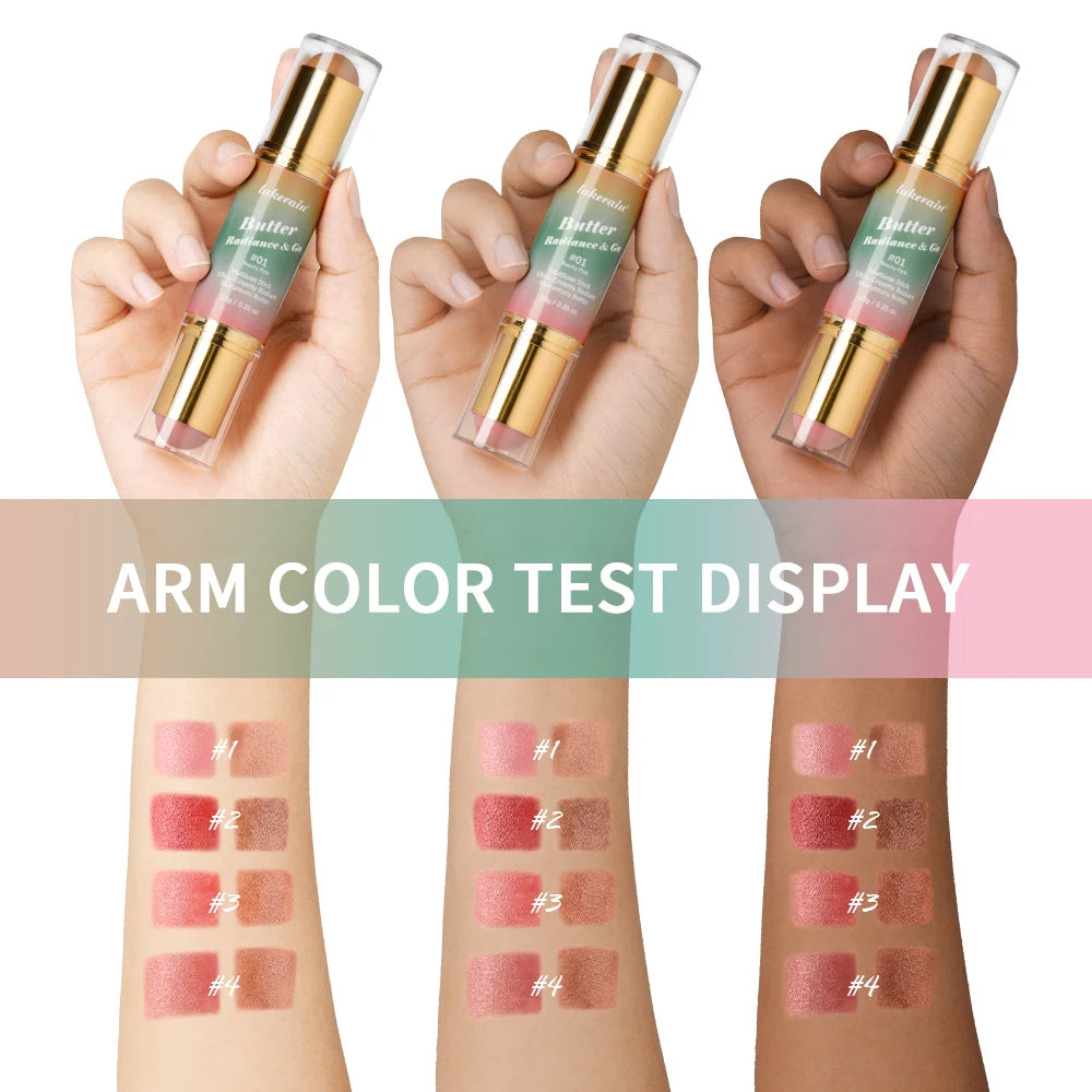 Lakerain Dual-End Bronzer & Blush Stick – 4 Shades | Multiuse