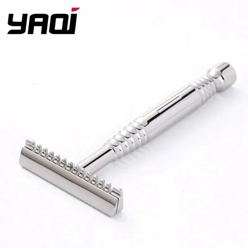 YAQI Romulus Open Comb Polished 316 stainless Steel AC Blade Single-edged Mens Shaving Safety Razor For Men Oasis Select