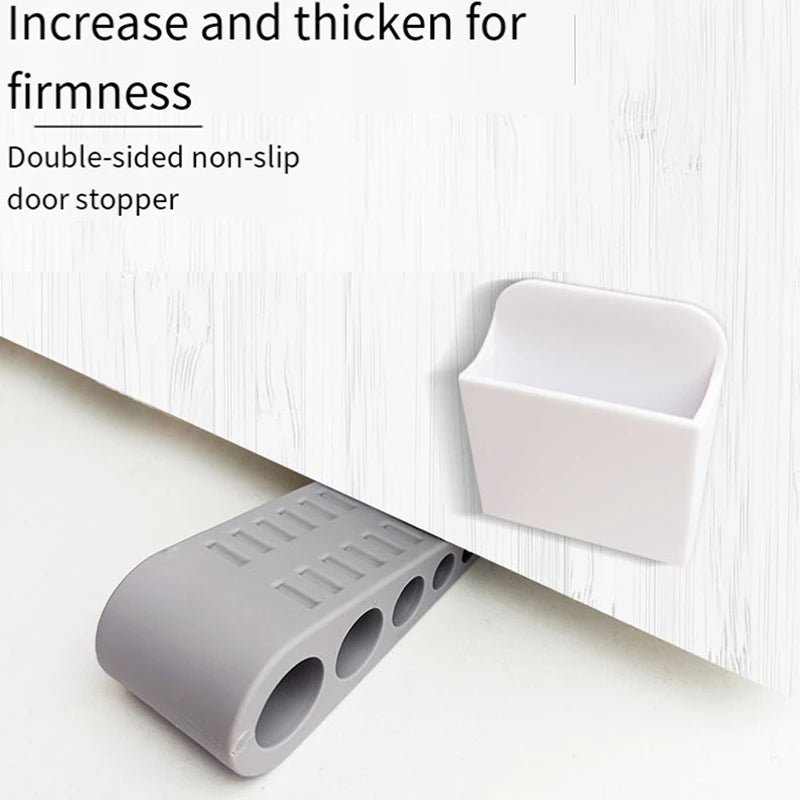 WISH 3Pack Door Stops For Bottom Of Door, Rubber Door Stopper Wedge With Holder, Door Holder To Keep Door Open Oasis Select