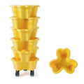 6-Tier Vertical Stackable Flower Pot Plastic 3D Space-saving Strawberry Vegetable Planter Container Garden Balcony Planting Pot Oasis Select yellow