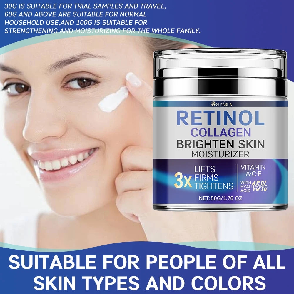 SUYARUN Retinol & Collagen Face Cream – Anti-Aging Moisturizer Anti-Aging Face Cream Oasis Select