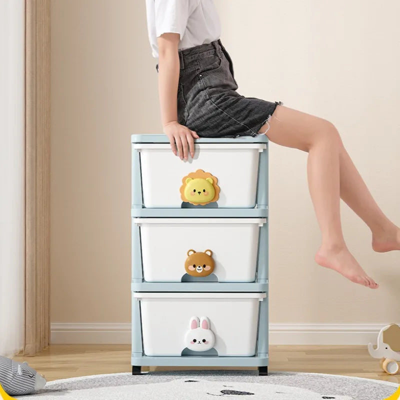 Locker Children's Baby Clothes Storage Box Bedside Table Cross-border Drawer Layered Storage Cabinet Cabinet Locker Oasis Select