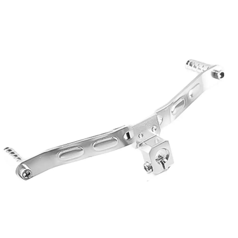 For Motorbike Aluminum Gear Shift Lever Dual/2 Way Footrest Replacement Compatible with Various Motorcycle Models Oasis Select silver