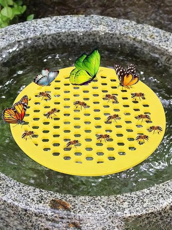 Floating Bee Waterer Floating Station Island Waterer Bee Waterer & Butterfly Water Stations for Outside Outdoor Garden Bee Bath Oasis Select