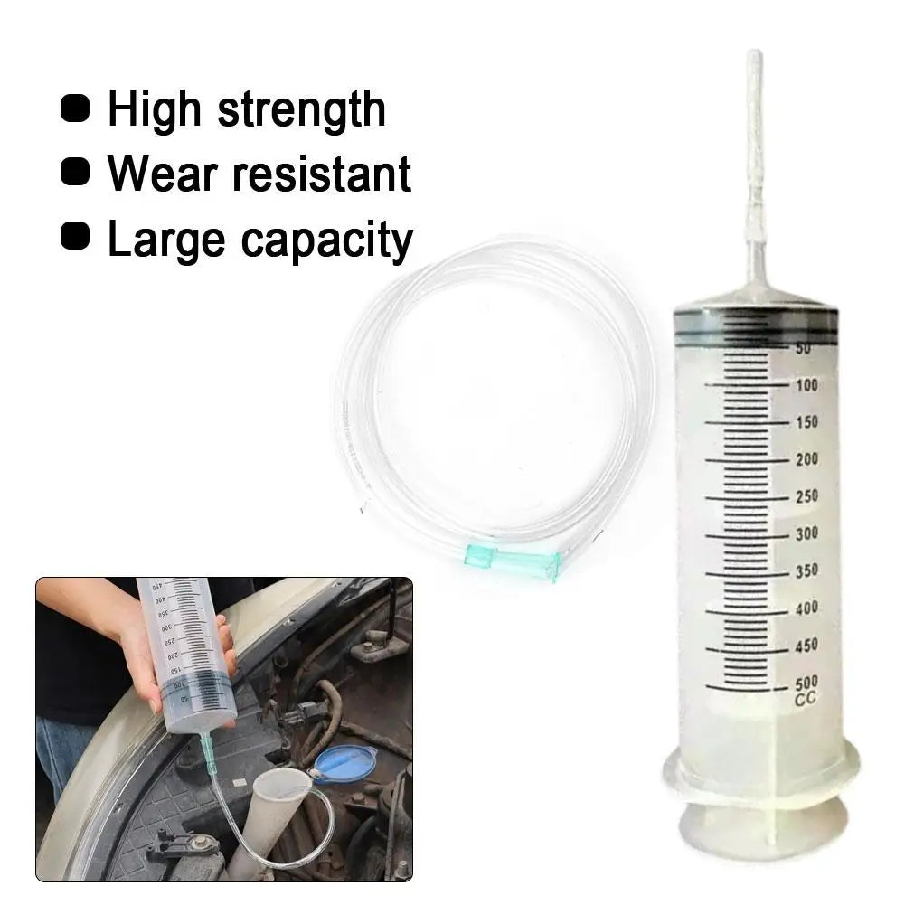 Car Syringe Oil Pump Plastic Syringe With Large Industrial Oil Tube Capacity Needle Multifunction Pump 500ml Oasis Select