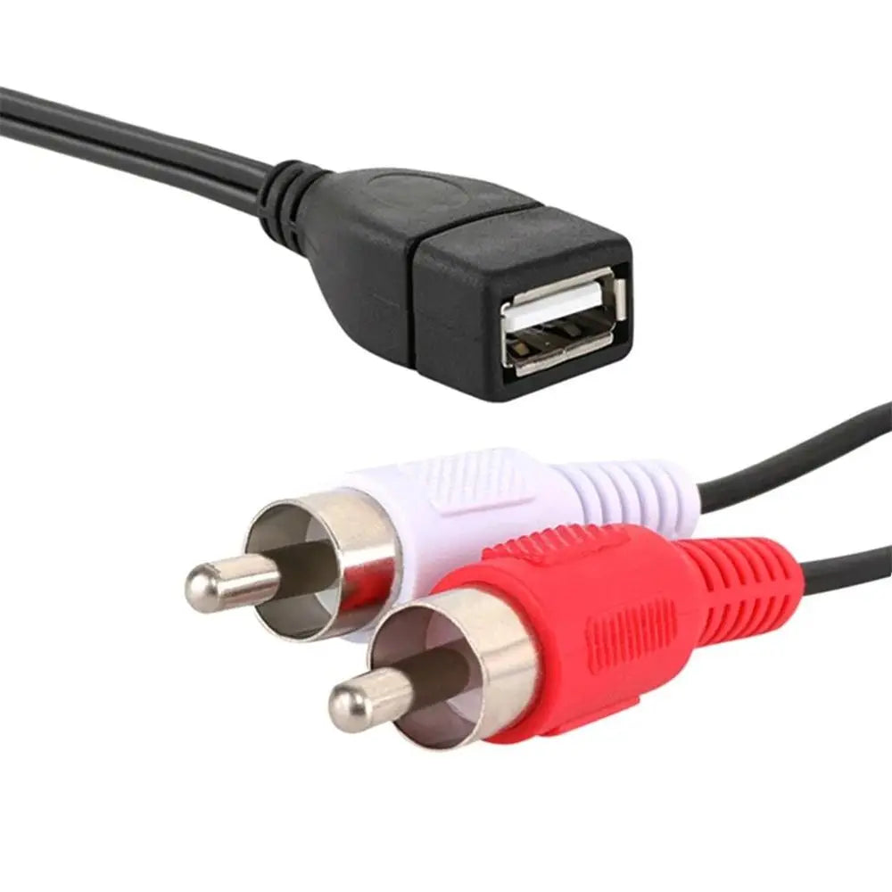 Male Plug USB Male to RCA Male Female Socket Extension Cable Audio Cable Video Extension Cables USB Female to RCA Male Cable Oasis Select