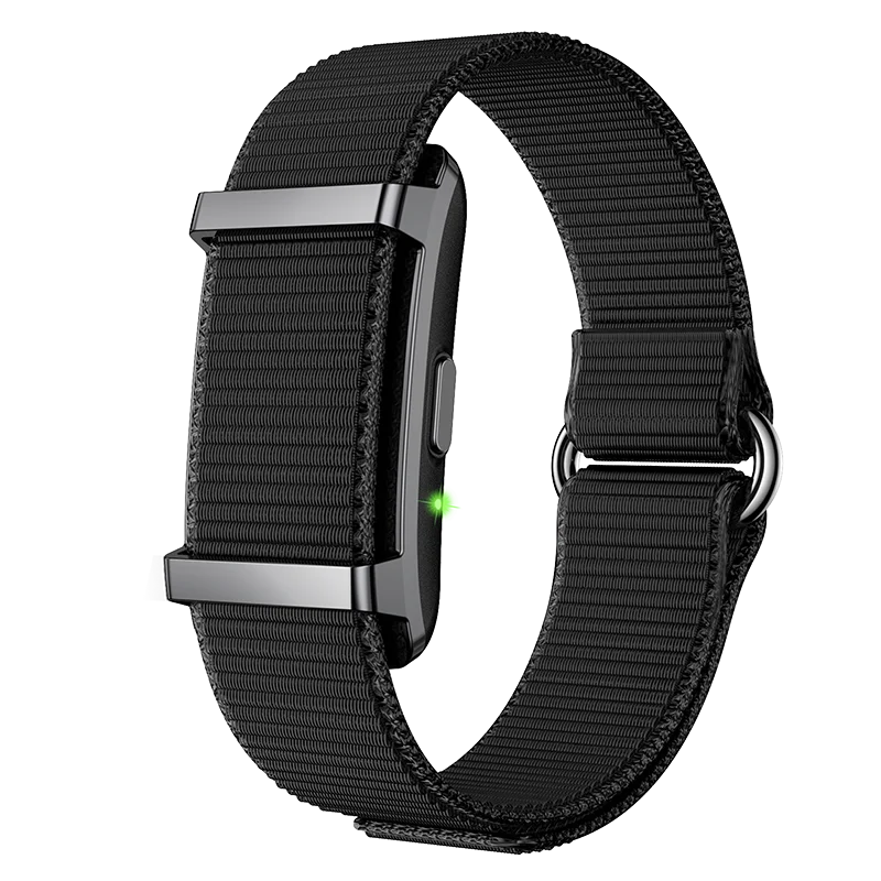 Couples Wristband Screenless Smart Bracelet Sports Fitness Tracker Pedometer Call Reminder Waterproof Sleep Heart Rate Monitor Oasis Select BK