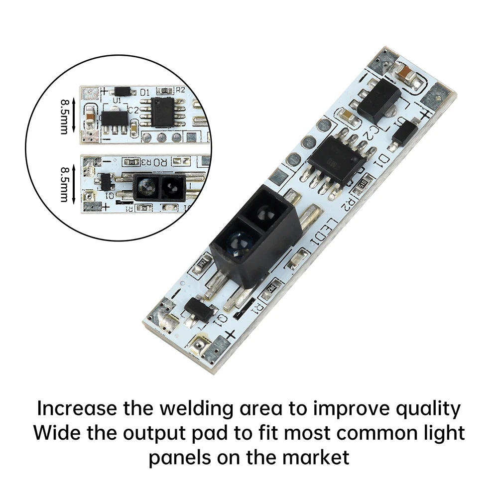 XK-GK-4010A Hand Sweep Sensor Switch Module for 5V-24V LED Lights with Infrared Technology 72W Non-Contact Control Oasis Select