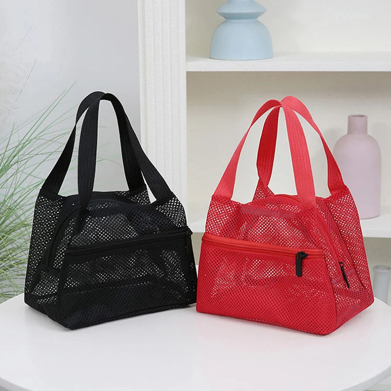 Large Mesh Bag Quick Dry Tote Handbag Lightweight Storage Bag for Family Beach Trip Pool Essentials Organizer Oasis Select
