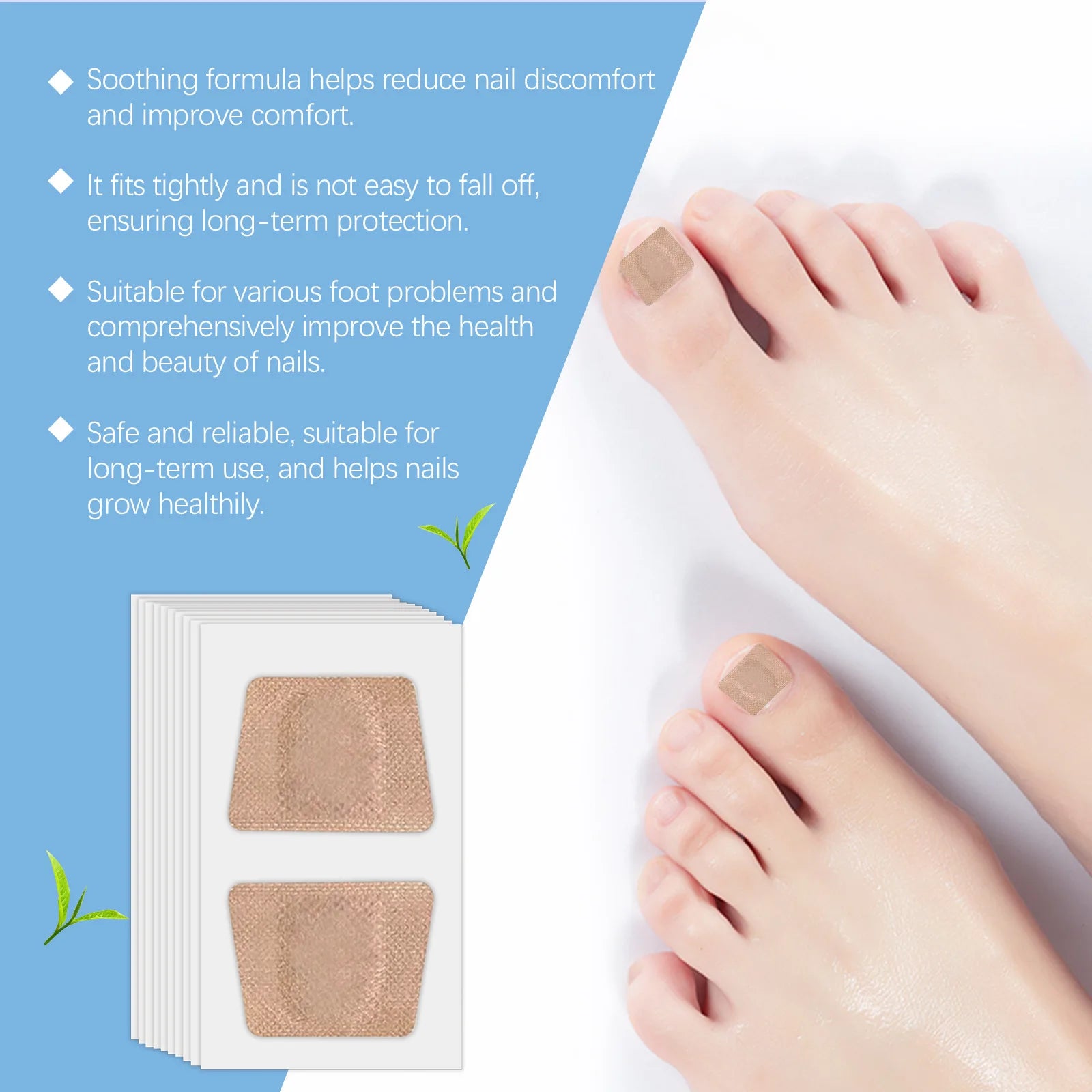 XIMONTH Nail Care Patch Eliminate Dirts Relieve Discomfort Repair Damage Correcte Surface Brightening Luster Nail Nourish Patch Oasis Select