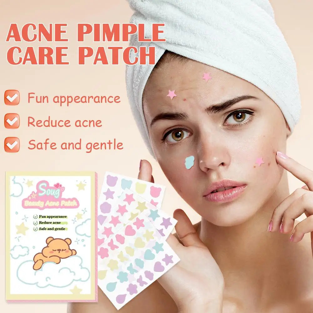 72-Count Star Pimple Patches – Colorful Invisible Acne Stickers Acne Pimple Patch Oasis Select