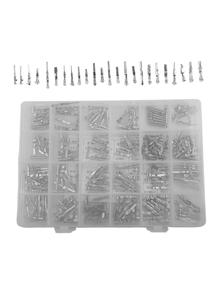 Automotive Wire Pins Kit 260Pcs Male and Female Crimp Terminals for Electrical Connectivity Suitable for 12V Applications Oasis Select