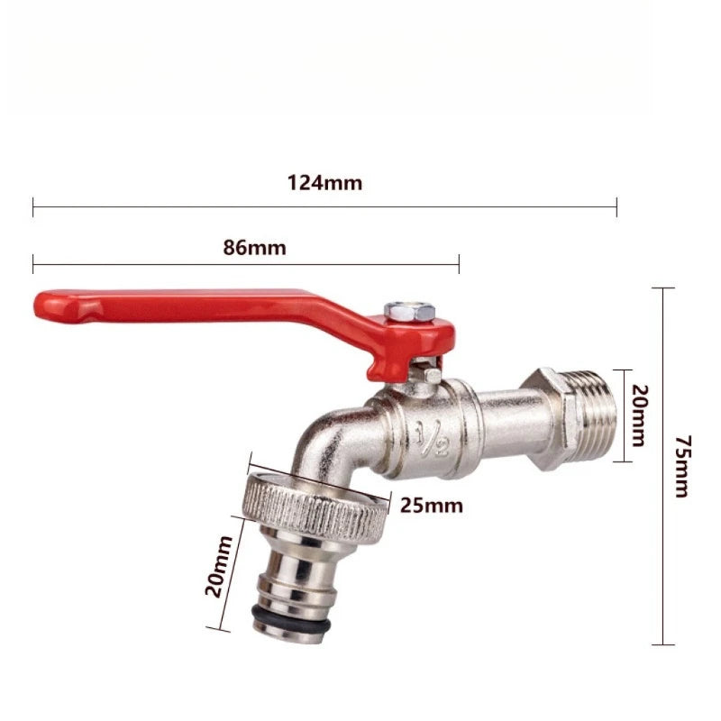 Zinc Alloy 1/2 Gardening Faucet Stretching Handle Garden Faucet Cross-border Dedicated Faucet with Washing Machine Nozzle Oasis Select
