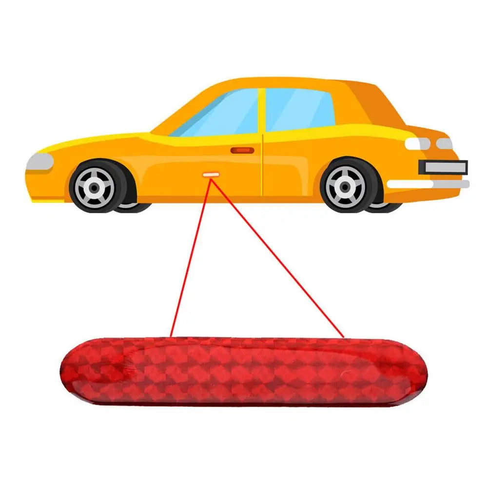 Car Reflective Sticker Car Door Stickers Decal Warning Reflective Tape Strips Red Safety Mark Auto Reflector Stickers Oasis Select