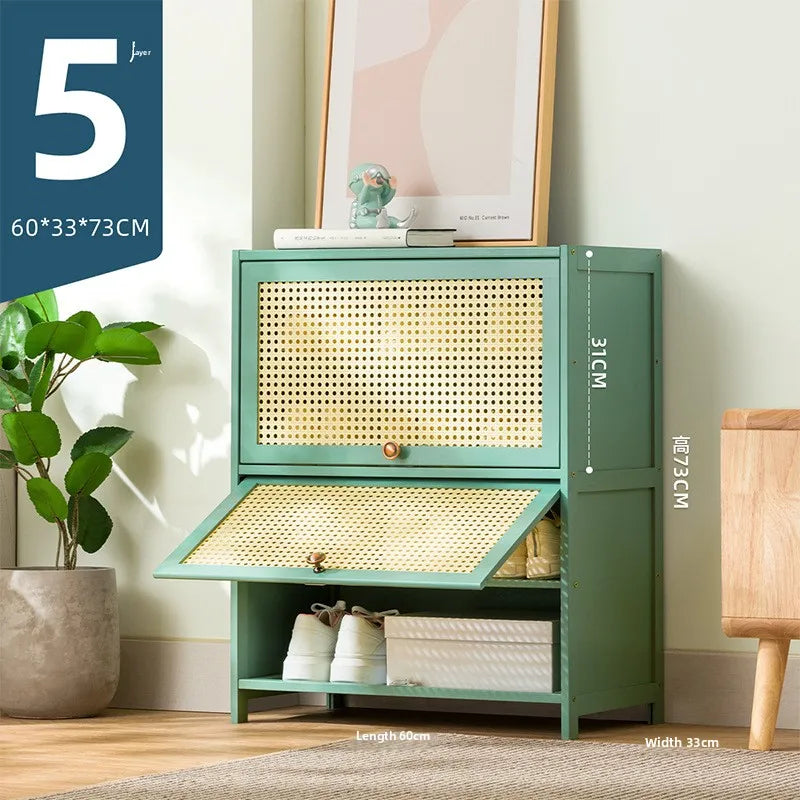 Shoe rack large-capacity economical simple household door shoe cabinet dormitory dormitory good-looking dust-proof Oasis Select five floors of 60
