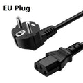 1.5m 3m PC Power Extension Cord 3-Prong EU US AU UK PLUG C13 AC Power Supply Cable Adapter Cord Charging Cable Line Wires Oasis Select 1.5m EU Plug