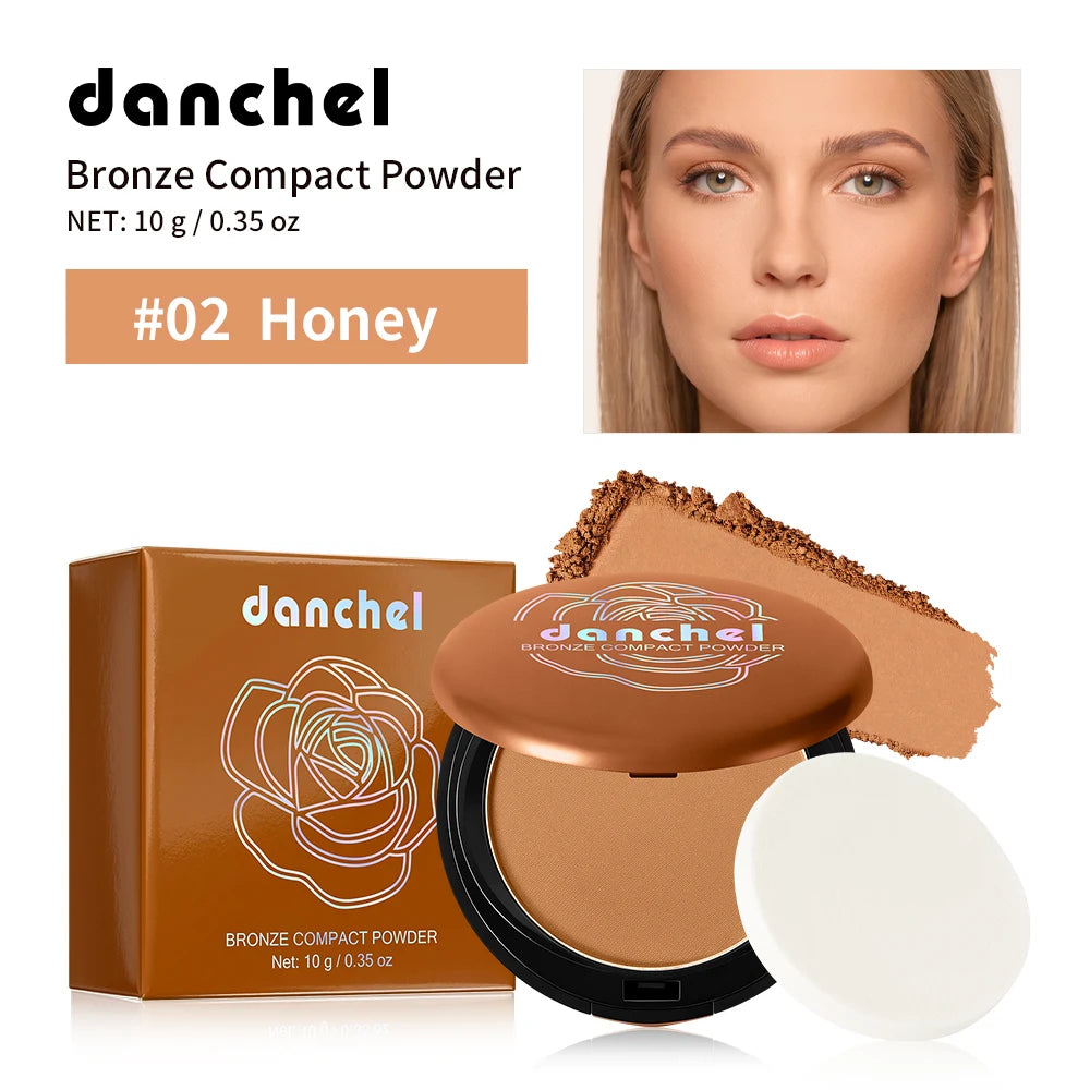 Matte Bronze Pressed Powder Long-Wear Oil Control Define Facial Contour Setting Powder Soft Matte Bronze Finish Korean Makeup Oasis Select Color 2