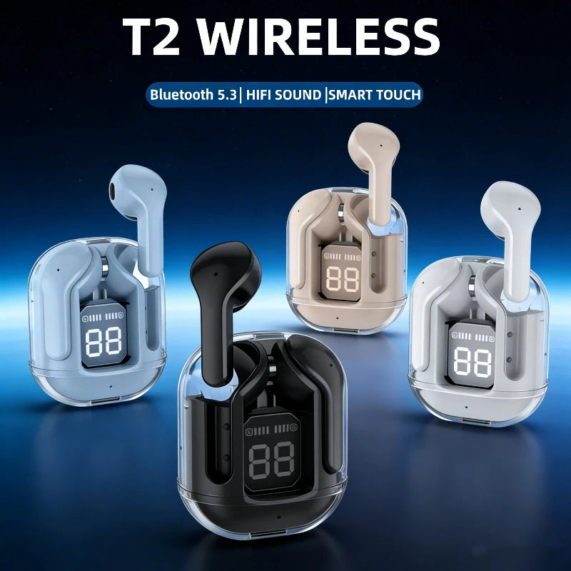 New T2 Bluetooth headset wireless Bluetooth headset HIFI sound quality headset for all smartphones Oasis Select