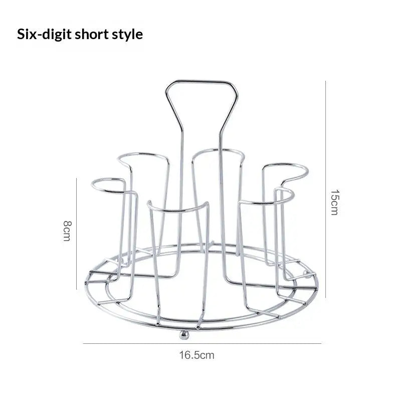Hanging Cup Rack – Dustproof Tea & Glass Cup Drainer Storage