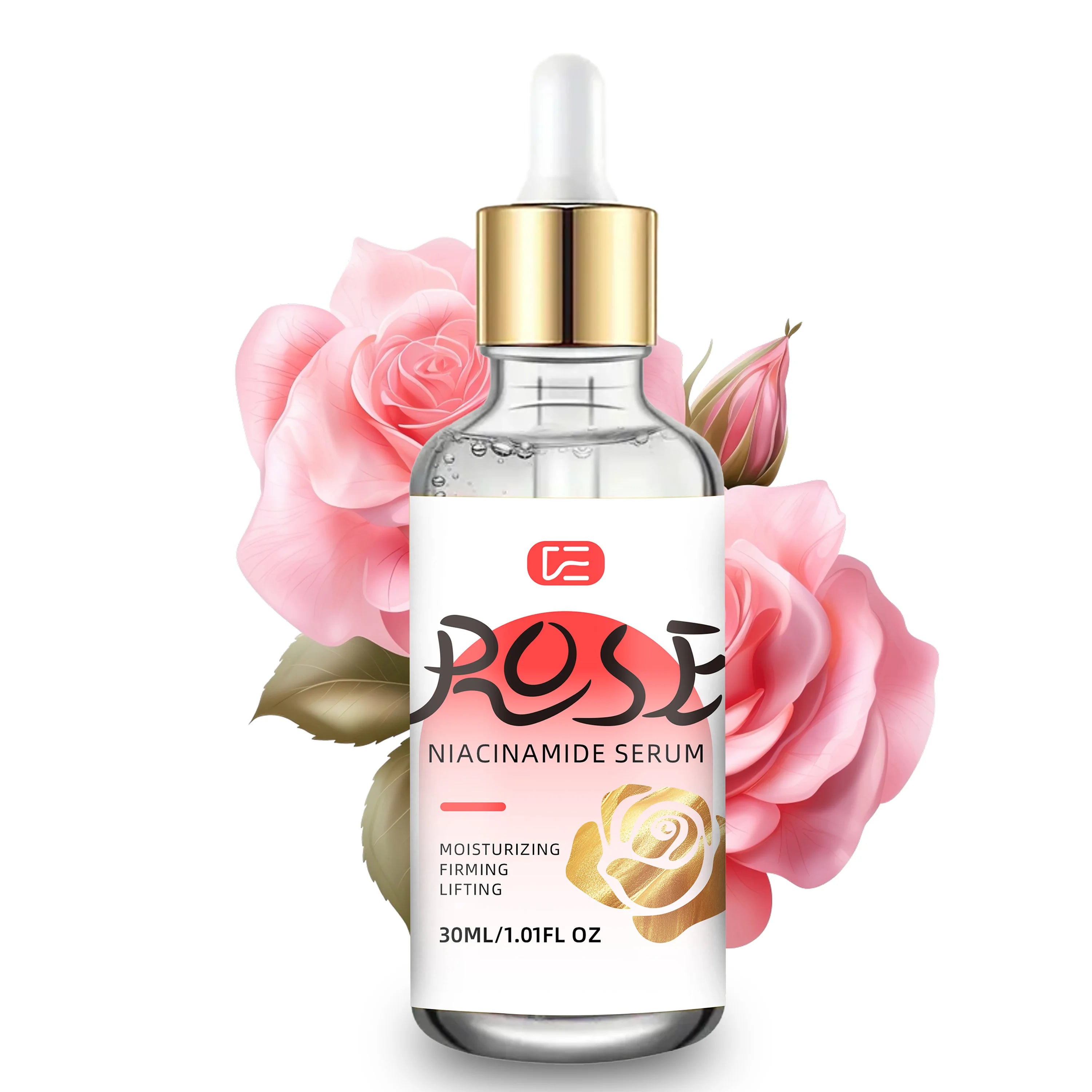 Rose Niacinamide Serum – Firming, Smoothing & Hydrating