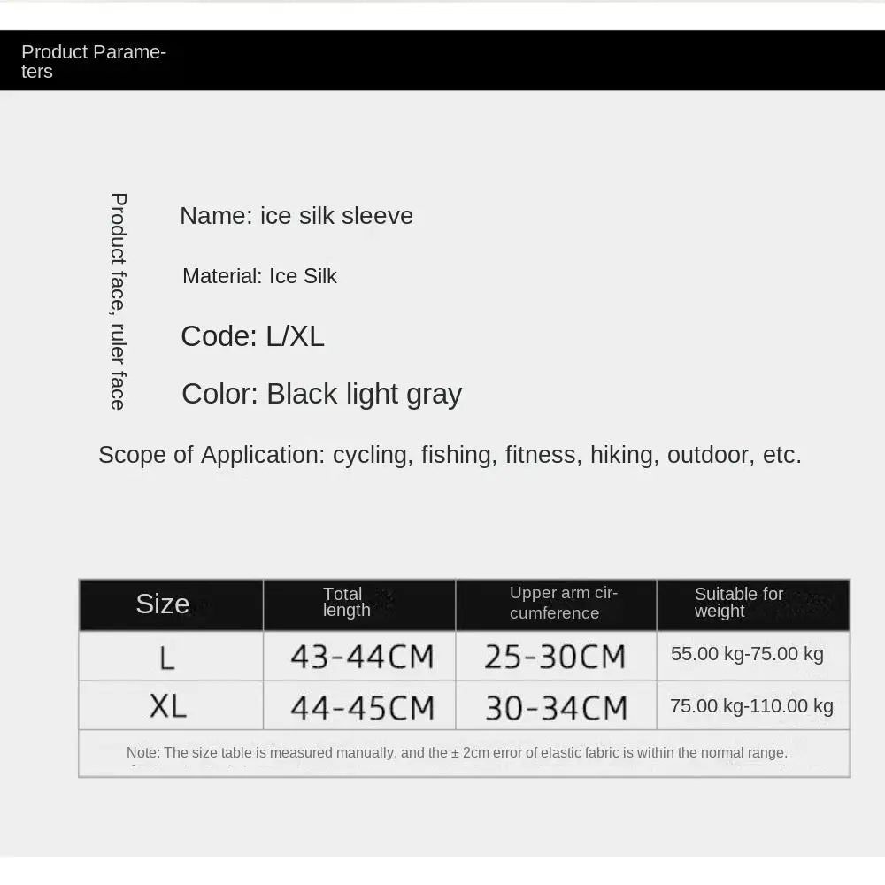 Summer Ice Silk Ice Sleeves UV Protection Breathable Long Arm Glove Driving Outdoor Hand Protector Cover Men Oasis Select