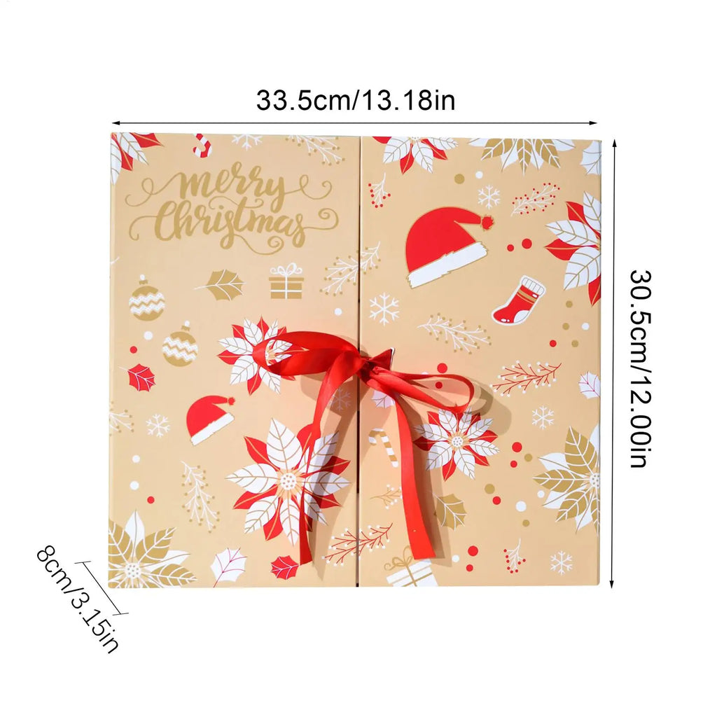 Christmas Advent Box 2025 Countdown Calendar Box to Fill 24-Grid Holiday Case for Festival Birthday Kids Adults Stocking Candy Oasis Select