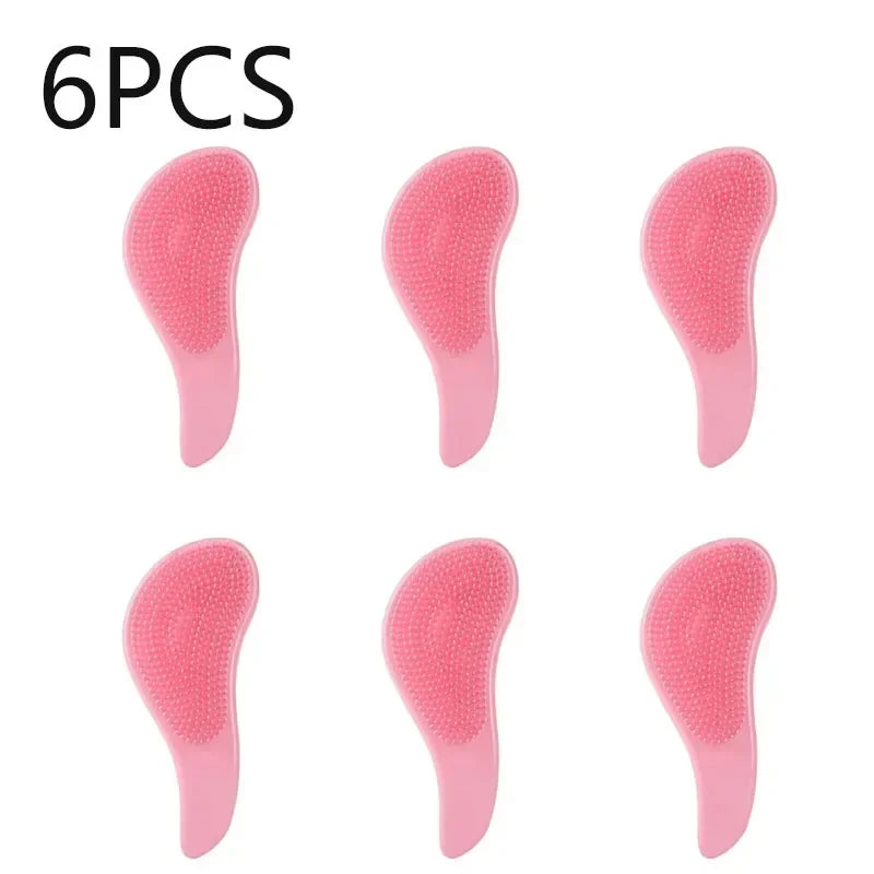 3/6Pcs Comb Anti-static Massage Hair Brush Tangle Detangle Air Cushion Hair Brush Comb Salon Barber Hair Styling Tools Oasis Select 6PCS Pink