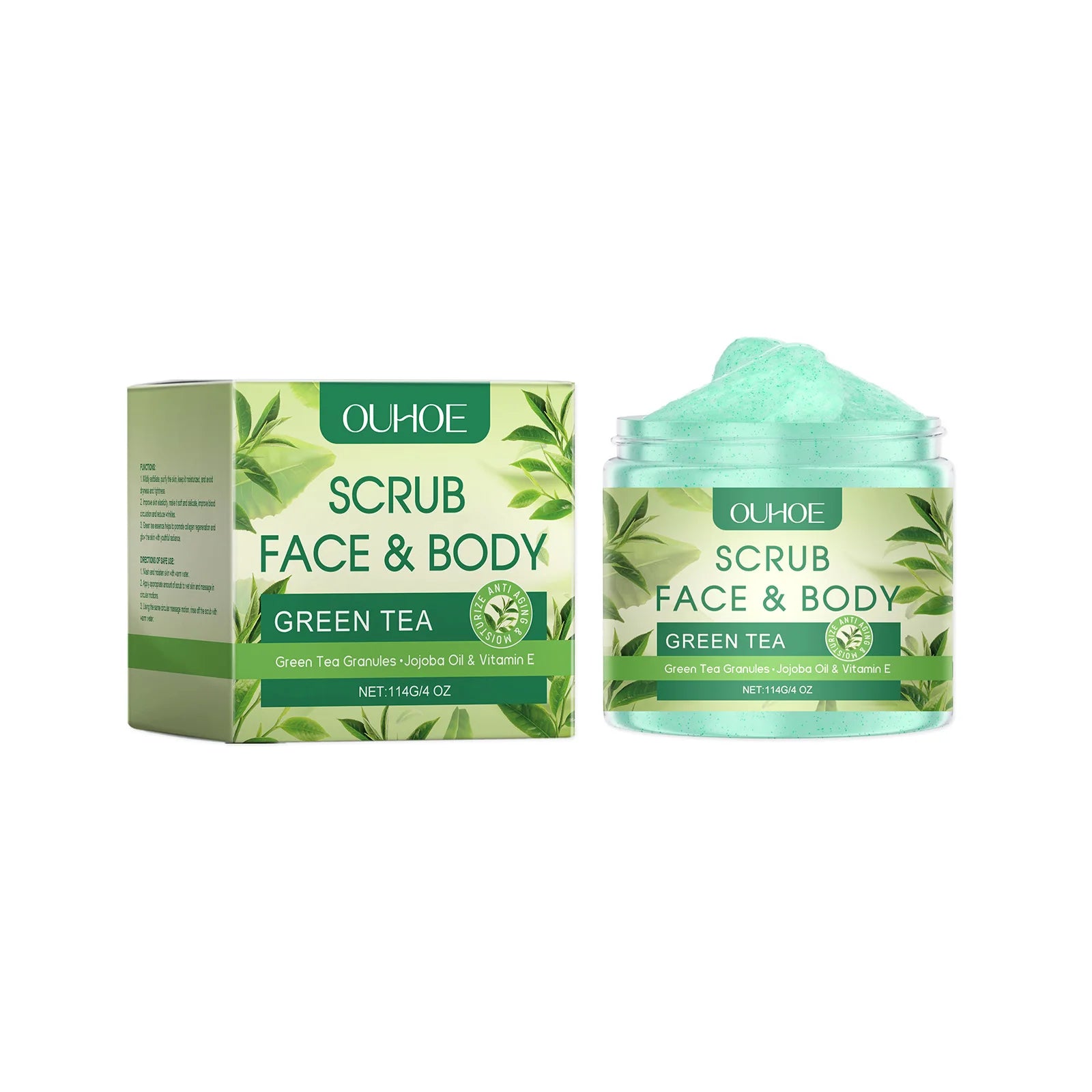 Pomegranate & Shea Butter Exfoliating Body Scrub 114g Exfoliating Body Scrub Oasis Select Green tea