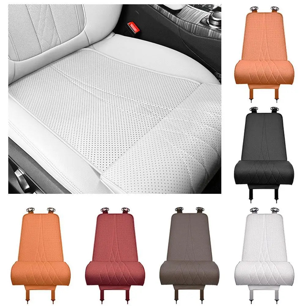 Nappa Leather Car Seat Cushion – All-Season, Non-Slip