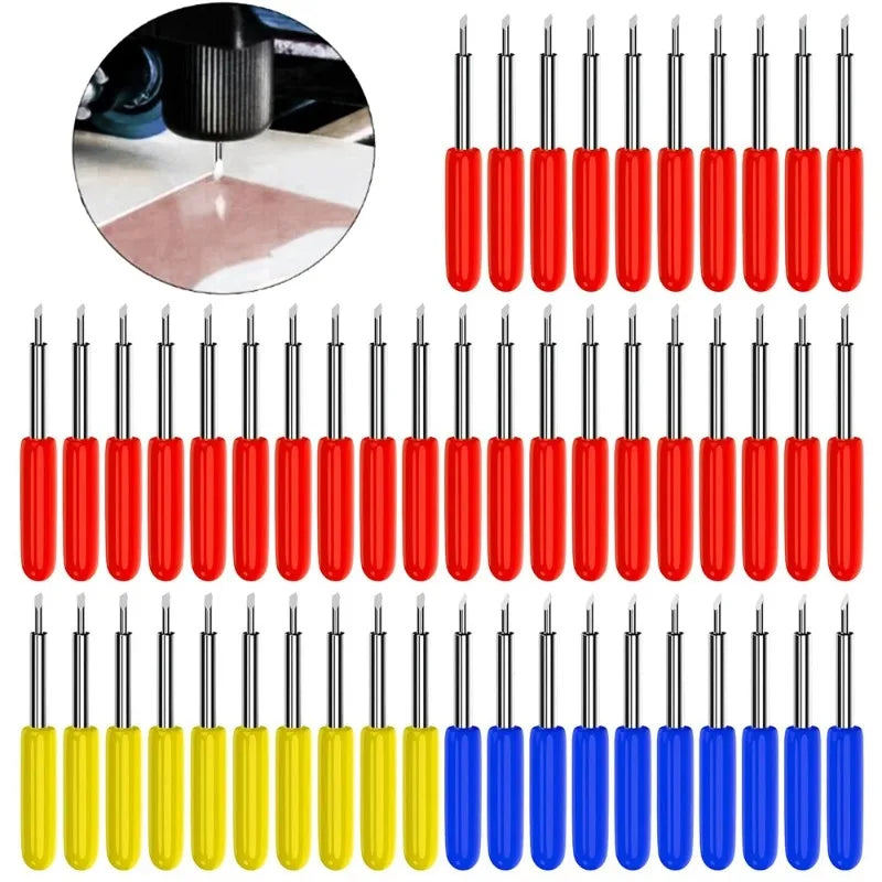 JUSTINLAU 1 Set of Plotters 20/30/50 Degree Replacement Blade Electric Tool Cutting Plotter Blade Cutting Tool Blade Hand Tools Oasis Select