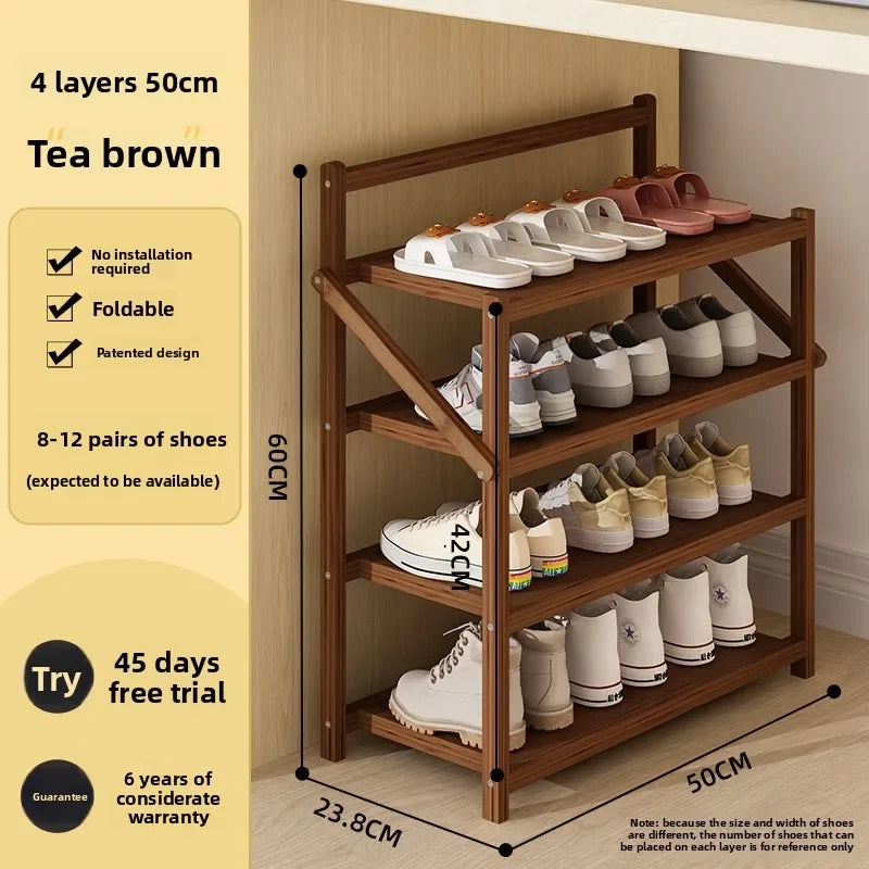 Simple Shoe Rack Household Door Dormitory Folding Installation