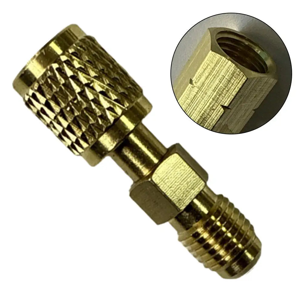 R32 Left Hand Thread 1/4 SAE Male Female Thread Adapter Reverse Thread Fitting Suitable For R32/R454B Connector Oasis Select Default Title