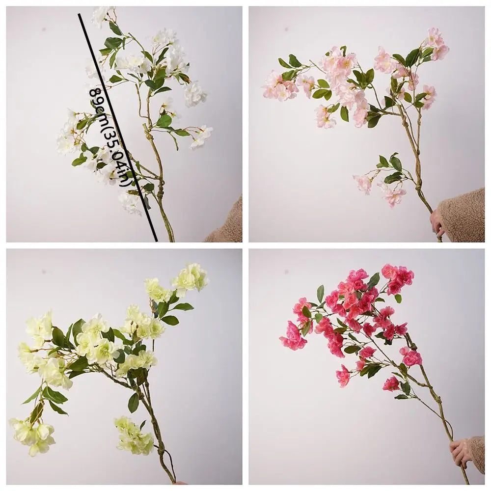 Artificial Cherry Blossom Long Branch – Real-Touch Fake Flower