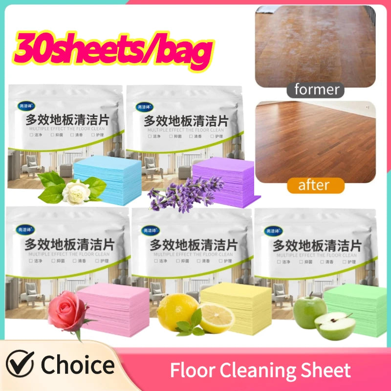 Floor Cleaner Tablets 30-Pack – Dissolving Sterilizing Sheets