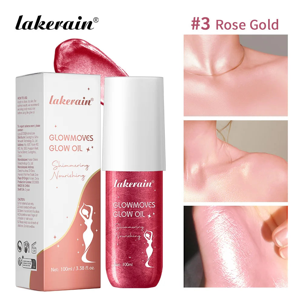 Moisture Drenching Body Oil Long-Lasting Hydration Non-greasy Body Lotion Improves Dry Skin Deeply Nourishes Body Care Cosmetics Oasis Select 3 Rose Gold