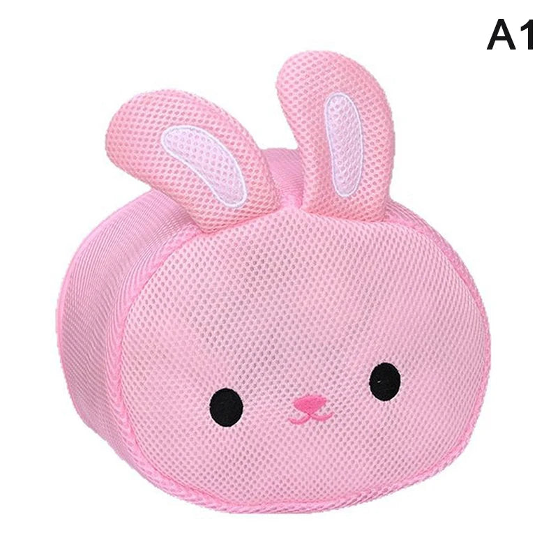 Cute Rabbit Anti-Deformation Laundry Bag Mesh Washing Pouch for Bras Underwear Lingerie Machine-Wash Special Home Travel Use Oasis Select A1