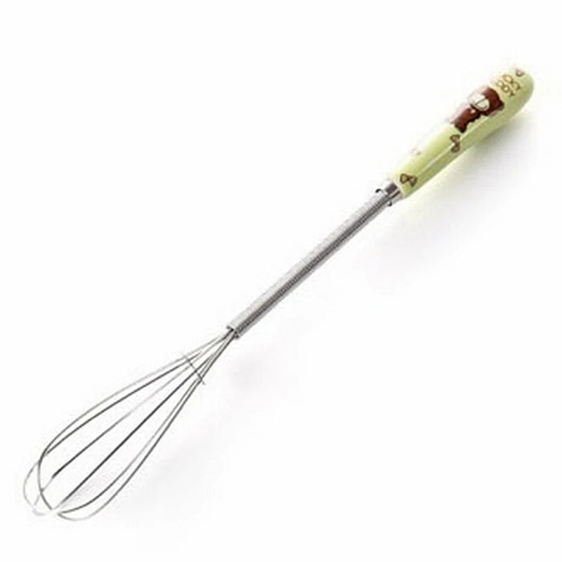 Household Manual Semi-automatic Egg Beater Stainless Steel Durable Cream Whisk for Bakery Pastry Cake Making Home Use Oasis Select C