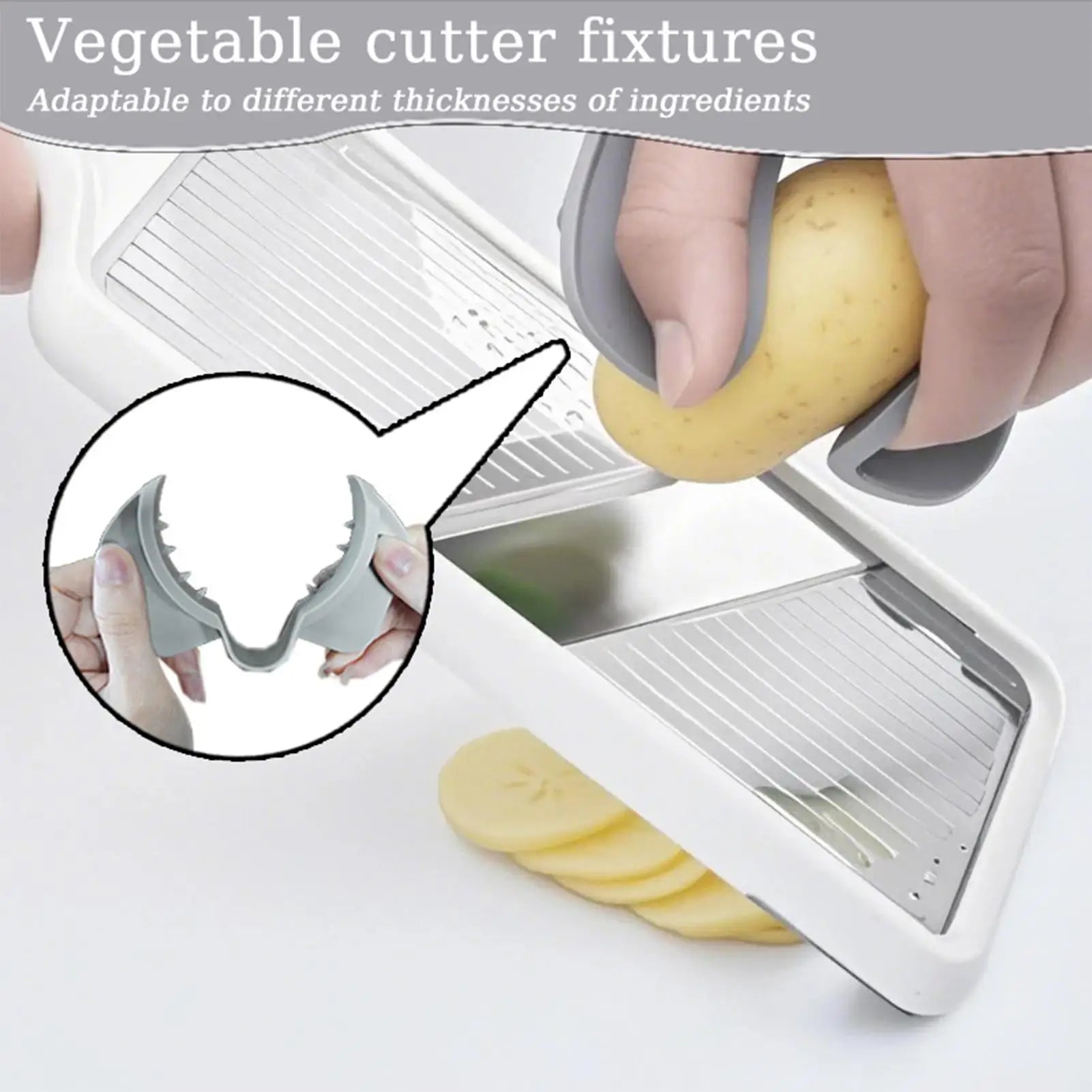 Vegetable Finger Guard Protective Finger Guard Slicer Tool Ergonomic Protective Non Slip Kitchen Accessories for Cutting Food Oasis Select