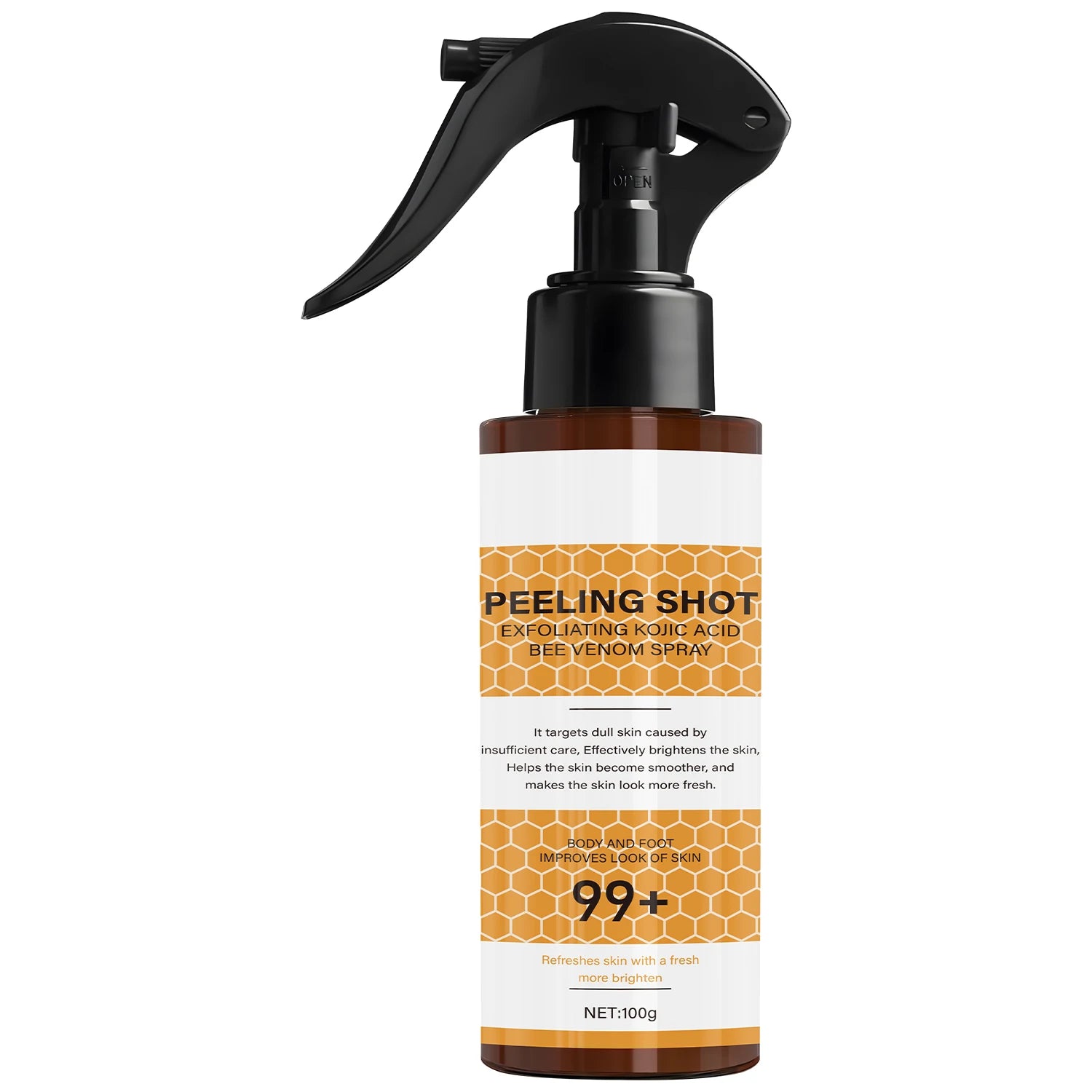 Retinol & Bee Venom Peeling Shot – Exfoliating Moisturizer Facial Peeling Exfoliator Oasis Select BROWN 100g