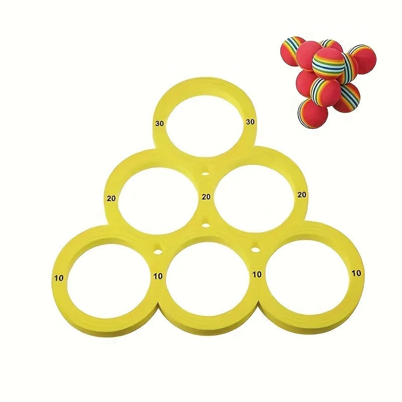 Swimming Pool Toss Game Set – Floating Water Sports Throwing Game Mat for Family, Beach, Backyard, Must Have Summer Outdoor Toys Oasis Select YELLOW
