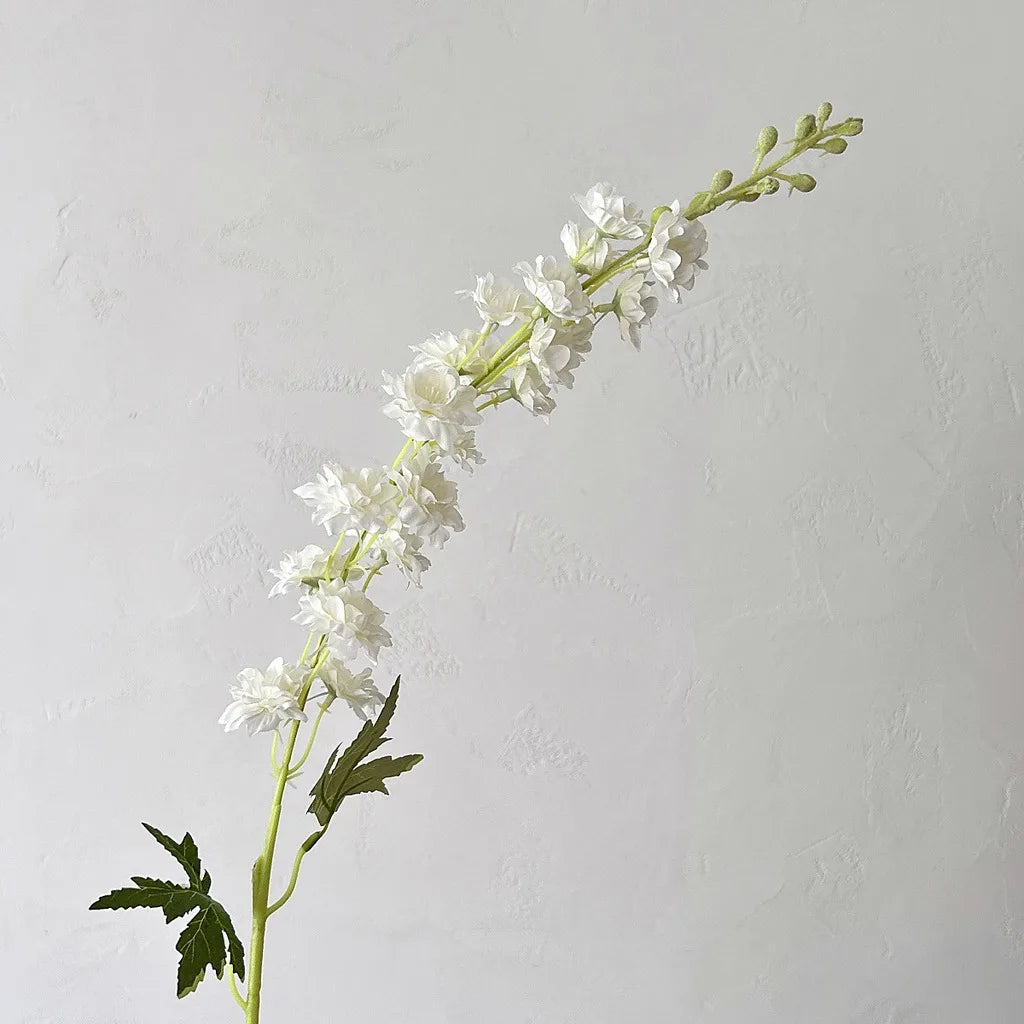 84CM Artificial Flower Swiftgrass Hyacinth Violet Home Decoration Floor Flower Arrangement Wedding Photography Prop Oasis Select White-Height 84 cm