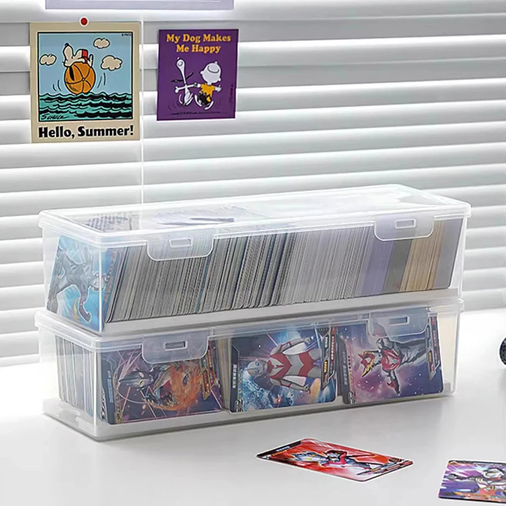 Card Storage Box with Dividers – Holds 550+ TCG Cards