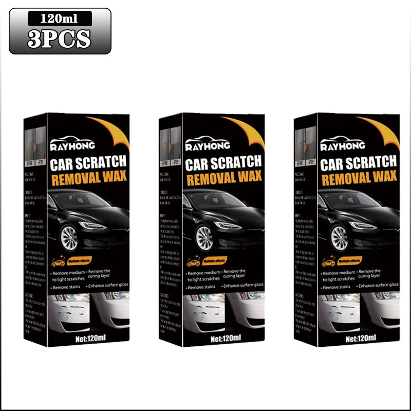 Car Scratch Remover Paint Care Tools Auto Swirl Remover Scratches Repair Polishing Auto Body Grinding Compound Anti Scratch Wax Oasis Select 3PCS