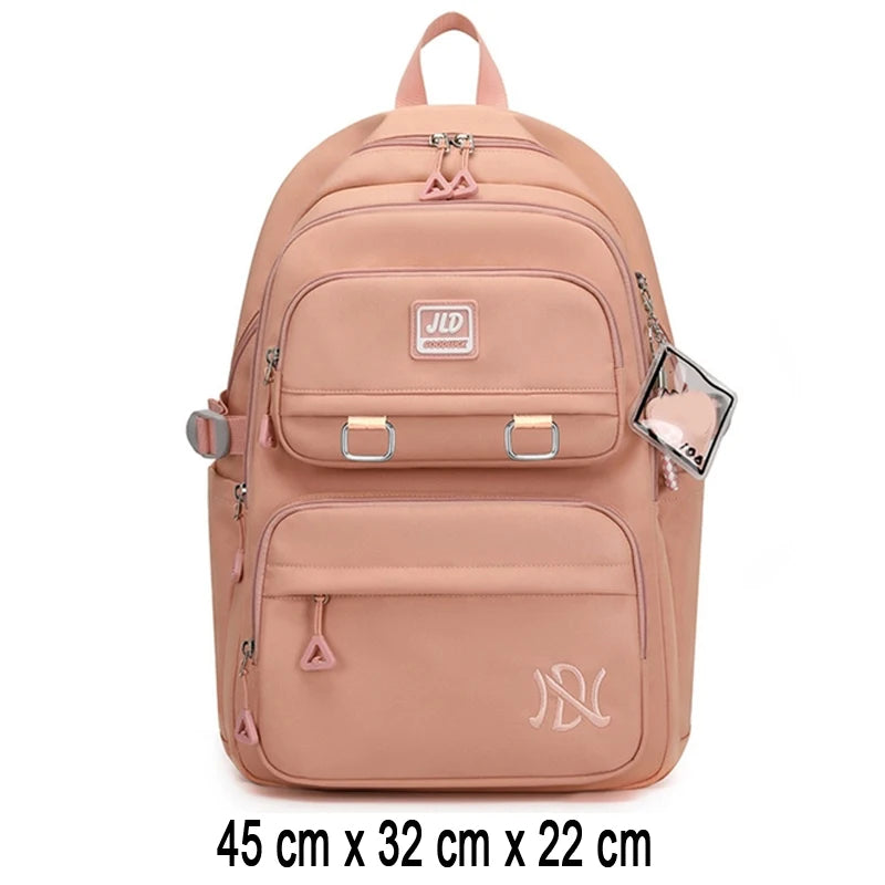 Kawaii Girls School Backpack – Cute Pink Waterproof Kids Bag